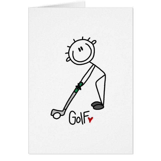 Simple Stick Figure Golfer (Front)