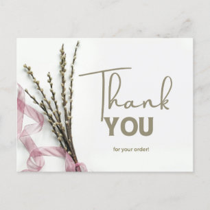 Simple Store Small Business thank you card