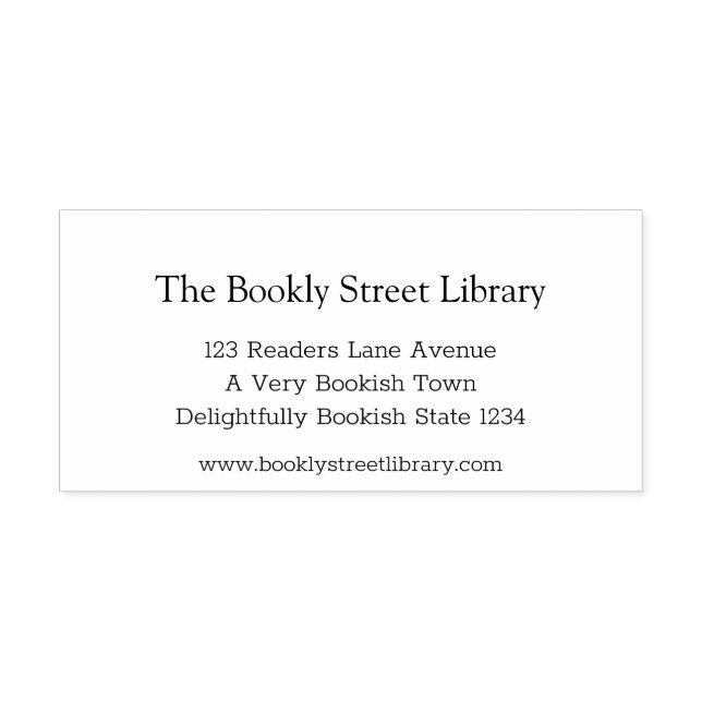 Simple Street Library Self-inking Stamp (Design)