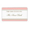 Simple Stripe Blush Pink Bookplate