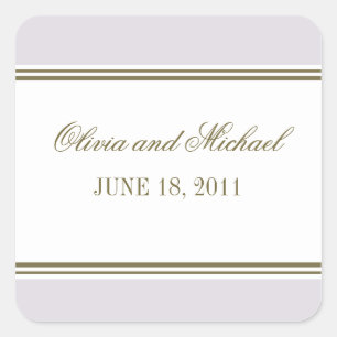 Simple Stripe Mauve Sticker