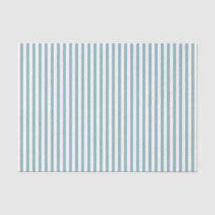 Simple Stripes Pattern Aqua White Geometric Tissue Paper