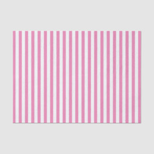 Simple Stripes Pattern Pink/White Geometric Tissue Paper