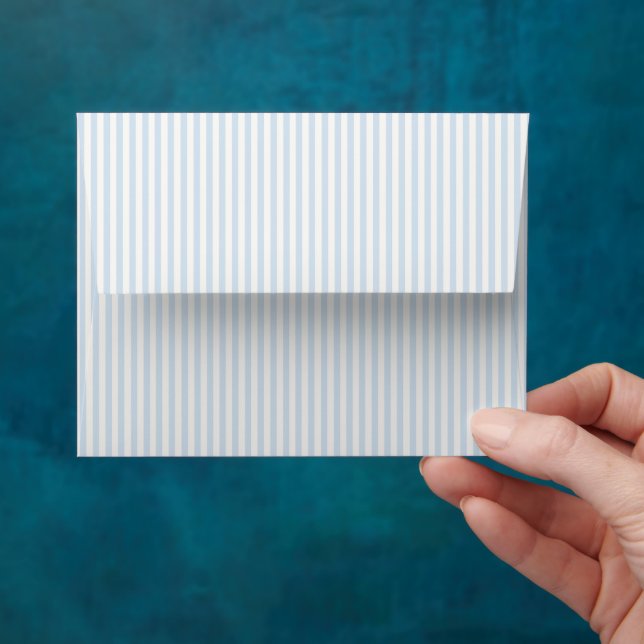 Simple Stripes - Powder Blue Envelope (Hand)