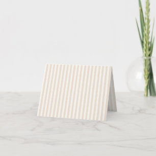 Simple Stripes - Soft Linen Thank You Card