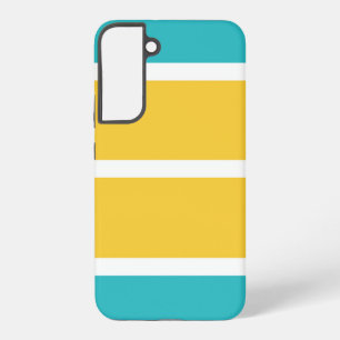 Simple Stripes - Turquoise and yellow Samsung Galaxy Case