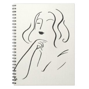 Simple Study - Sketch of a Woman Notebook