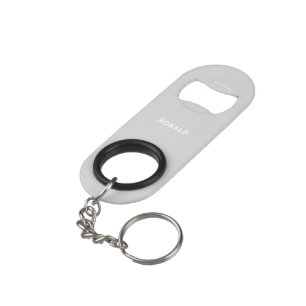 Simple Stylish Bottle Opener Custom Text Bar Key Keychain Bottle Opener