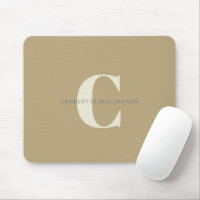 Simple Stylish Chic Monogram Name in Dusty Gold