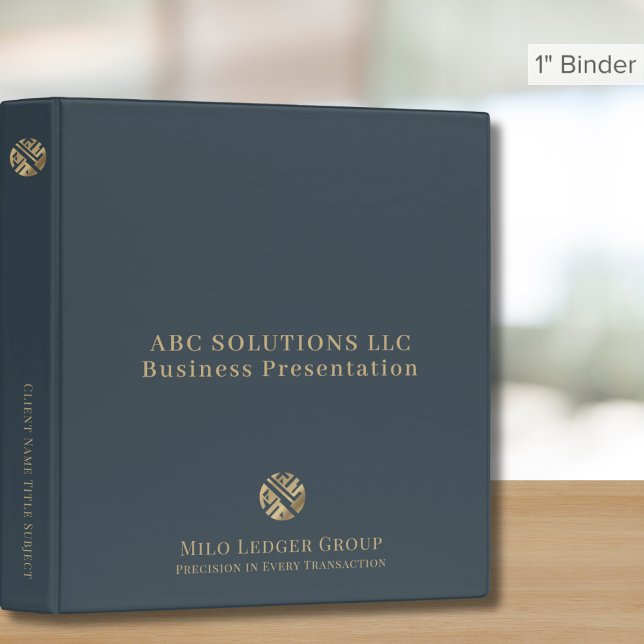 Simple Stylish Custom Logo Presentation Binder (Creator Uploaded)