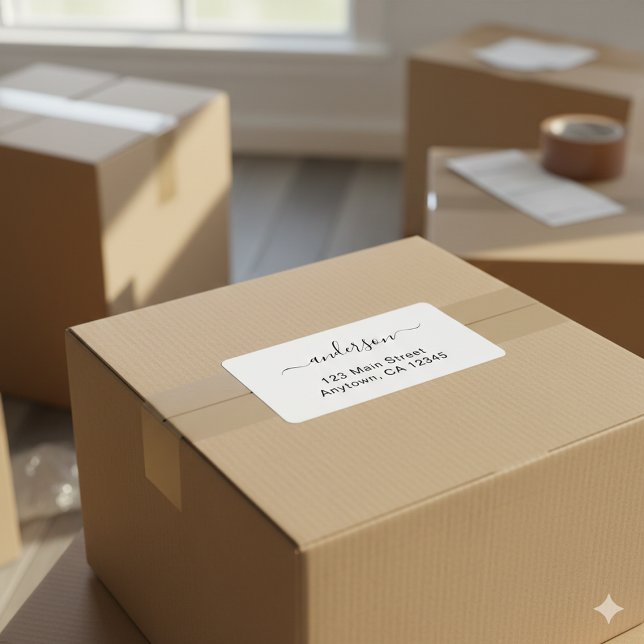 Simple Stylish Custom Printed Address Stickers (Simple Stylish Custom Printed Address Stickers)