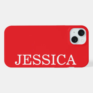 SIMPLE STYLISH CUSTOMIZED NAME MODERN MINIMALSTIC iPhone 15 PLUS CASE