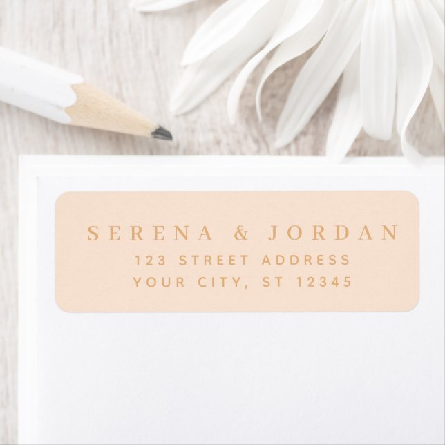 SIMPLE STYLISH CUSTOMIZED WEDDING CREAM ADDRESS (Insitu)
