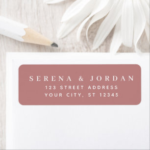 SIMPLE STYLISH CUSTOMIZED WEDDING ROSE RED ADDRESS