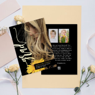 Simple Stylish Graduate Photo Modern Announcement