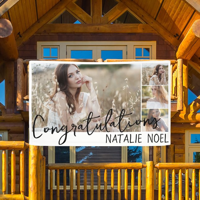 Simple Stylish Modern Congratulations Graduation Banner (Creator Uploaded)