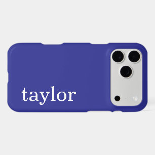 SIMPLE STYLISH MODERN CUSTOMIZED NAME DARK BLUE