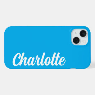 SIMPLE STYLISH MODERN CUSTOMIZED NAME  iPhone 15 PLUS CASE