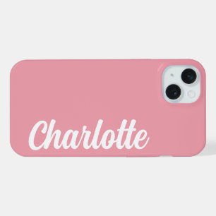 SIMPLE STYLISH MODERN CUSTOMIZED NAME  iPhone 15 PLUS CASE