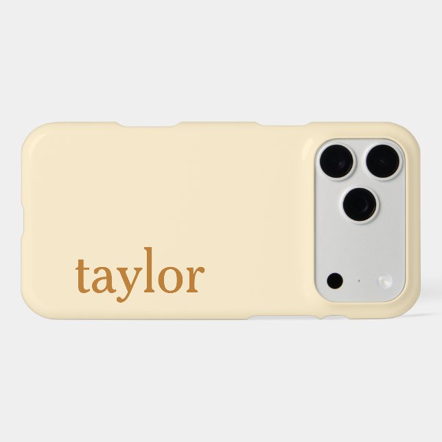 SIMPLE STYLISH MODERN CUSTOMIZED NAME MONOGRAM  (Back Horizontal)