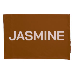 SIMPLE STYLISH MODERN CUSTOMIZED NAME MONOGRAM PILLOWCASE