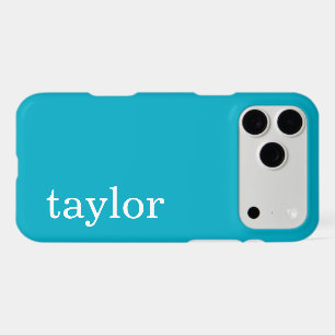 SIMPLE STYLISH MODERN CUSTOMIZED NAME OCEAN BLUE