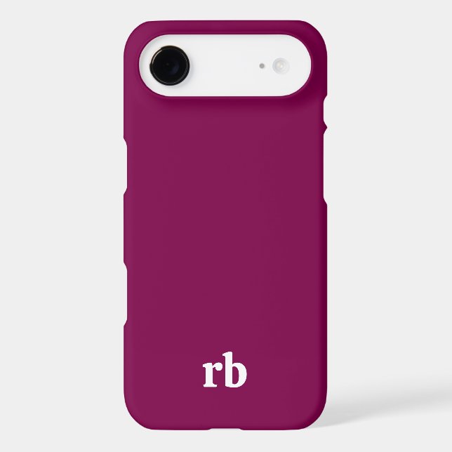 SIMPLE STYLISH MODERN NAME INITIALS WINE (Back)