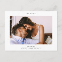 Simple Stylish Modern Photo Wedding Save the Date