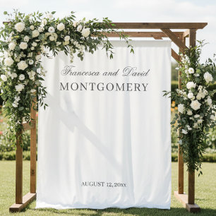 Simple stylish modern wedding backdrop  tapestry