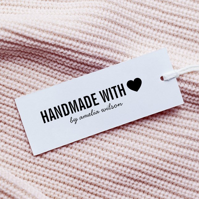 Simple Stylish Personalize Handmade with Love Self-inking Stamp (Creator Uploaded)