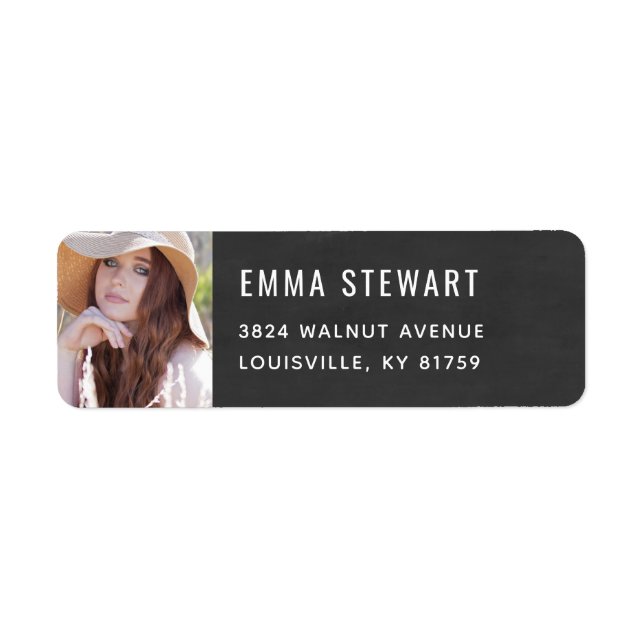 Simple Stylish Photo Graduation Custom Template (Front)