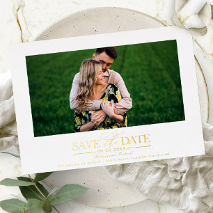 Simple Stylish Photo Wedding Save The Date