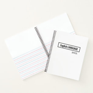 Simple stylish School Subject Notebook