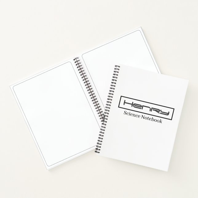 Simple stylish  School Subject Notebook (Inside)