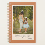 Simple Stylish Terracotta Personalized Photo Planner<br><div class="desc">Plan your days,  weeks,  and months with this simple and stylish undated desert terracotta planner featuring your favourite photo and personalized with your name. Great gift idea.</div>