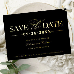 Simple Stylish Wedding Save The Date 