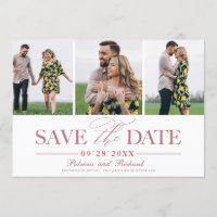 Simple Stylish Wedding Save The Date 3 Photo