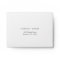 Simple Stylish White Wedding Return Address RSVP