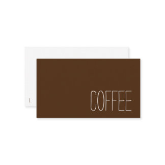Simple Stymie Word Dark Loyalty Coffee Punch-Card