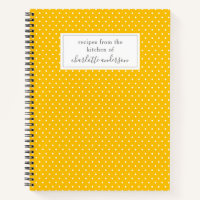 Simple Summer Yellow Dots Personalized Recipe