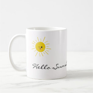 Simple Sun Custom Word Coffee Mug
