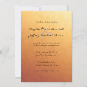 Simple Sunrise Sunset Ombre Gradient Invitation