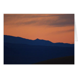 Simple Sunset,  Blank Minimalist Greeting Card