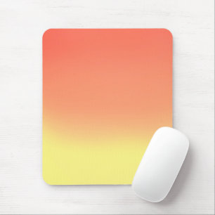 Simple Sunset Ombre Effect Orange & Yellow Mouse Pad