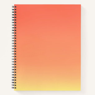 Simple Sunset Ombre Effect Yellow & Orange  Notebook