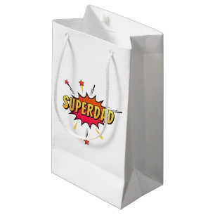 Simple Superdad Comic Retro Pop Art   Gift Bag