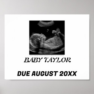 SIMPLE& SWEET: BABY ANNOUNCEMENT POSTER