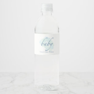 Simple & Sweet Baby Shower Water Bottle Label