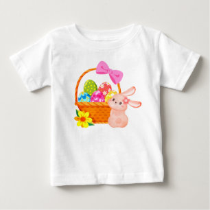 Simple Sweet Easter Basket Bunny Baby T-Shirt