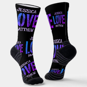 Simple Sweet Romantic Love Couple Valentines Gift Socks